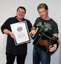 Photo of man who attempted Guinness Record for fastest accordion