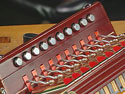 Cajun accordion keyboard