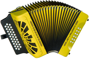 Hohner Rey de Vallenato (yellow)