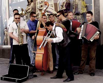 Street Band, with three accordionists