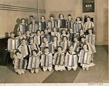 1930s era kids accordion band